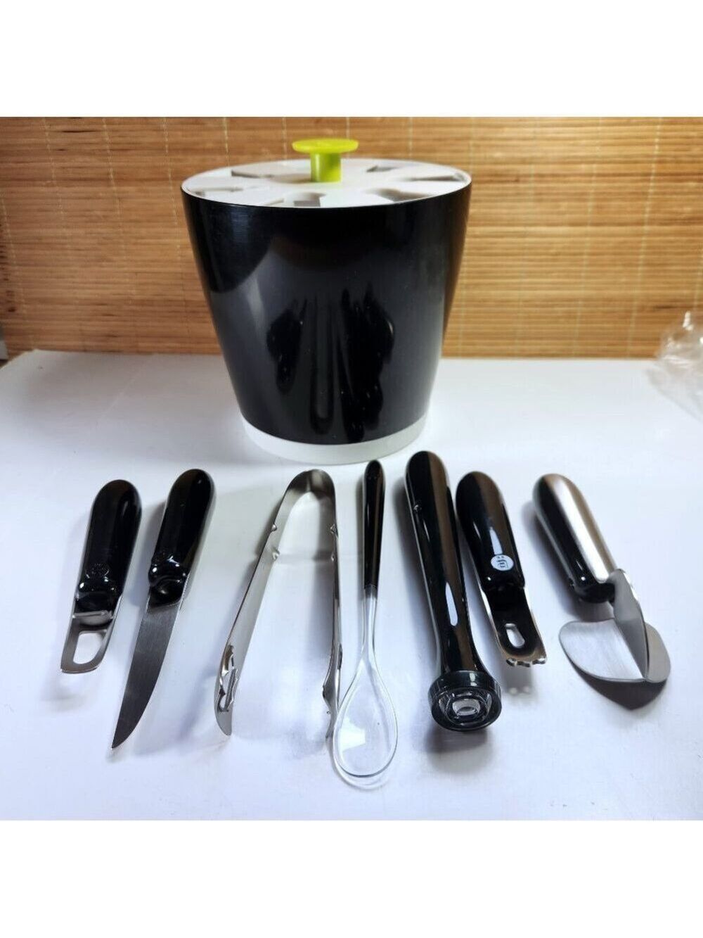 Mixology Bartender Kit Ice Bucket Cocktail Set Arta Brio 7pc Bar Tools New